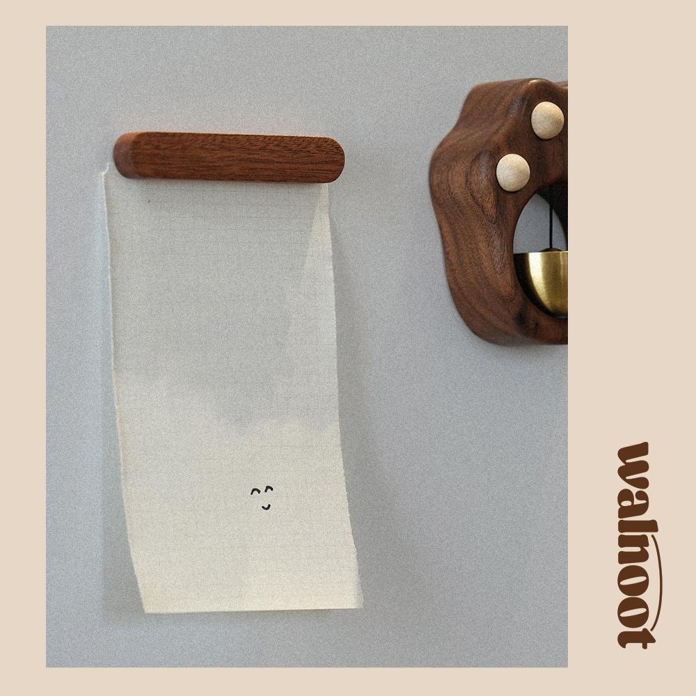 Walnoot Wood Magnet Holder board clipper clips fridge magnet holder refrigerator solid solid wood stick walnoot walnut walnut color wood wooden Walnoot