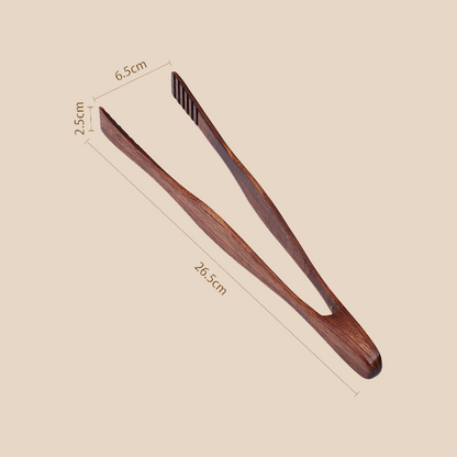 Walnoot Wooden Tongs bbq bread holder kitchenware pantry solid wood tong tongs walnoot wood wooden Walnoot