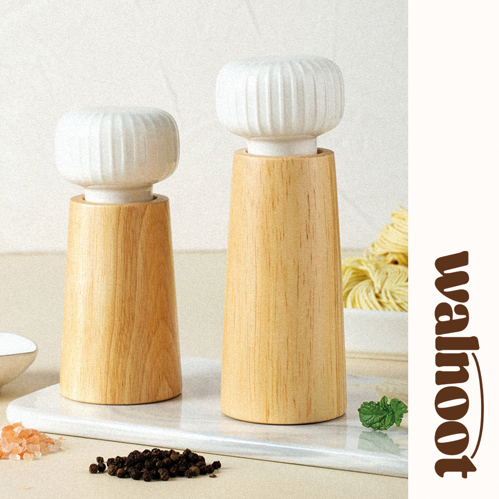 Walnoot Salt & Pepper Grinder Mill adjustable thickness bbq kitchen kitchenware salt pepper grinder solid solid wood spice mill walnoot wood wooden Walnoot